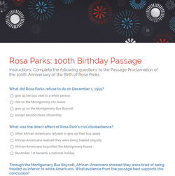 rosa parks 100th birthday